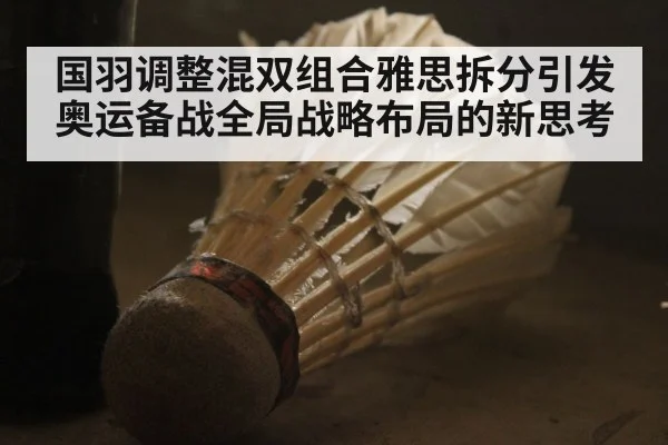 国羽调整混双组合雅思拆分引发奥运备战全局战略布局的新思考